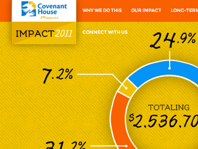 Covenant House 2012 Online Annual Report annual report graph non profit online annual report