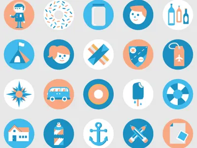 Circle Button Pattern icon illustration pattern shapes vector