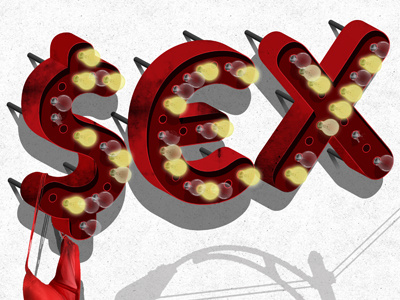 Sex 3d typography