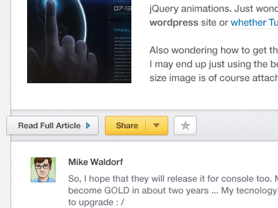 Work in progress ... article button preview share sneak peek user web webdesign wip