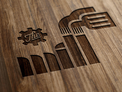 The Mill – Wood bar bruner design factory food gear graphic grill icon logo mark mike smoke spatula steam