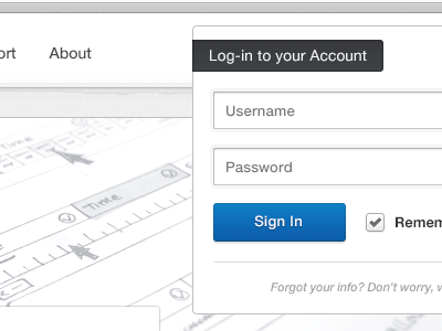 Another sneak peek ... account clean interface light login preview shod4n sneak peek ui web webdesign white