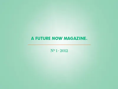 Now design layout tomorrow magazine typography
