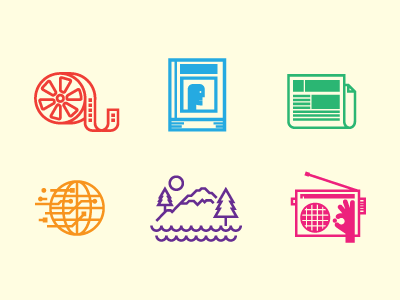 Few Icons book cinema film icon internet magazine movie newpaper outdoor radio
