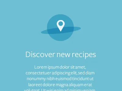 Discover! blue freight sans icon proxima nova