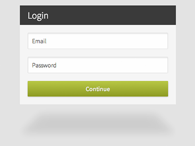 Floating Login Box css3 floating floating box login