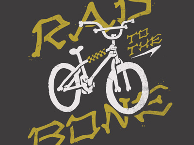 Rad To The Bone Crop apparel bike bmx bones kids rad