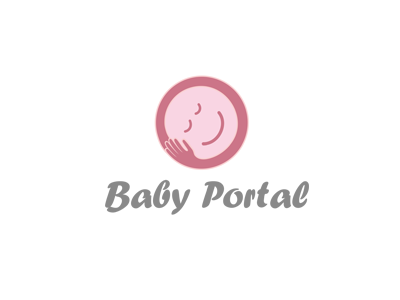 Baby Portal Pregnancy baby brand branding communication agency hand logo design logo designer pavel surovy pregnancy smile symbol woman