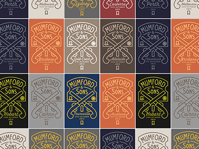 Mumford Lithos color colorways lithos mumford pistols poster tour