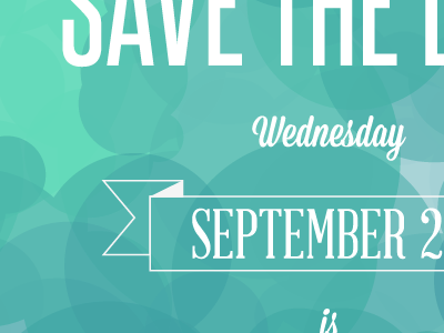 Save the Date abraham lincoln banner blues bubbles invite mission script retro save the date