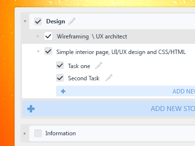 Extended Category add app category design dropdown edit estimate expand extend management minimalist multiple project select tree ux