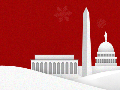 Holiday Email Illustration card design email illustration washington dc