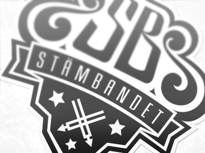 Stämbandet - done branding logo text typostration vector