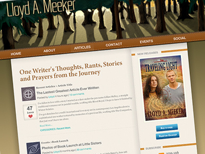 Dribble blog design