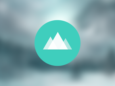 Personal Logo josh logo mountain personal riser teal