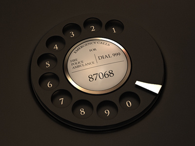 WIP - Dial 3d app design dial phone webshocker