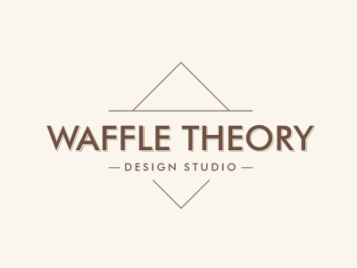 Waffle Theory Logo agency concept design logo studio waffle theory