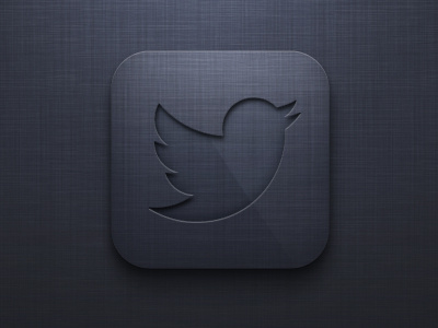 Twitter Icon app bird icon iphone texture tweet twitter ui