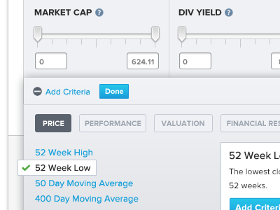 Chromed add blue check chrome drag filter number overlay popup slider