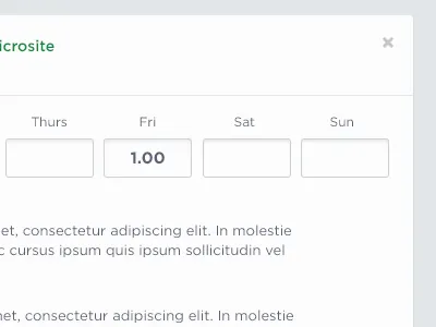 Timesheet - Entry Cards app minimalist text field ui web