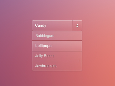 Dropdown candy dropdown free lollipops psd