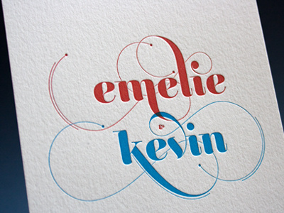 Letterpress printed wedding invitation letterpress typography wedding