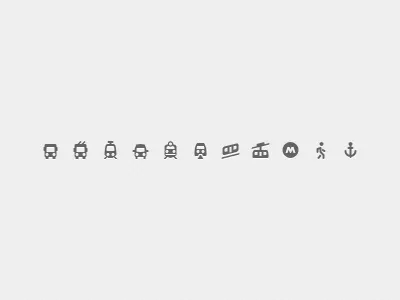 City Transport 2gis icons transport