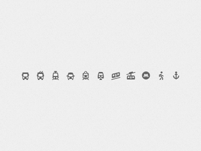 City Transport 2gis icons transport