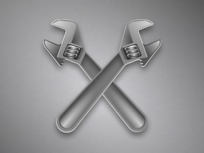 Crossed spanners vector fireworks spanners vector