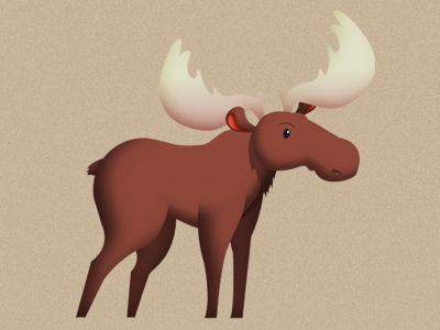 Moosey animal animation antlers cartoon horse illustration moose