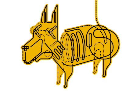 Faulty Dog dog faulty line vector