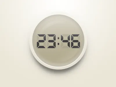 Digital Clock Display clock digital display gloss lcd numbers screen sphere