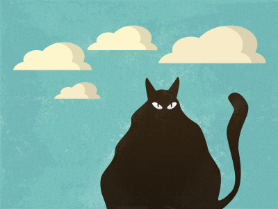 Lurking animal cat illustration lurking vector