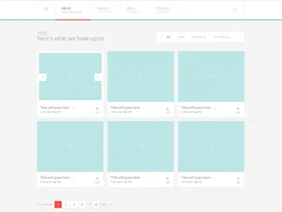 working on! minimal portfolio psd psd template template theme work on progress