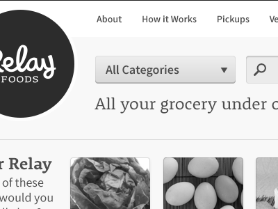 Ecommerce Interface grayscale ux