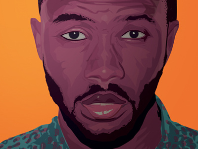 Frank Ocean artist channel channel orange frank frank ocean hip hop illustrator music ocean orange portrait vector