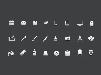 Mini Icons WIP artist calendar design designer email envelope icons illustration mail pixel pixel icons small icons