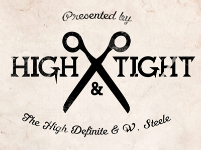 High & Tight album cover art design dj high and tight high definite logo mixtape music photoshop shatter typography