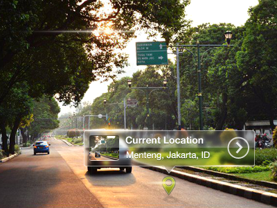 Cozy Street current location indonesia jakarta menteng street ui ux