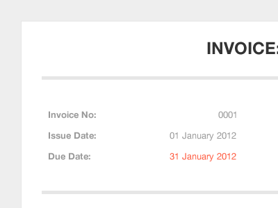 Invoice Primary Template invoice template