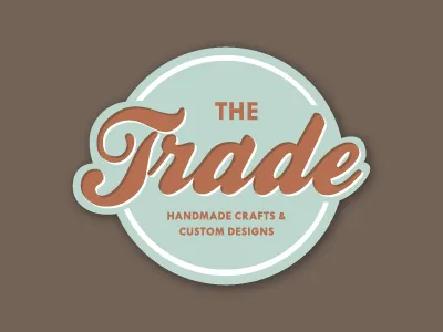The Trade crafts design handmade logo vintage