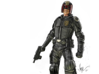 DREDD 3d dredd film illustration judge movie no filters