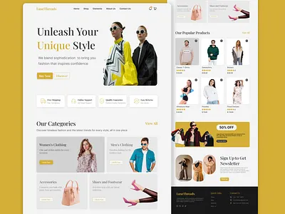 Clothing e-commerce shop e commerce ui uiux webdesign website