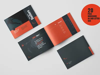 Horizontal Brochure annual report bifold brochure booklet branding brochure business corporate