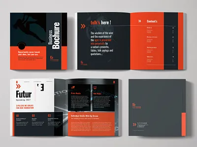Square Brochure annual report bifold brochure booklet branding brochure business corporate design square