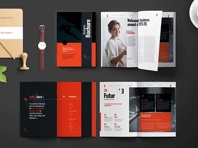 Brochure Template annual report bifold brochure booklet branding brochure business corporate design