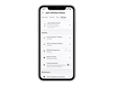 Motion-controlled Faucet Gesture Tutorial animation gesture control illustration motion controll smart home smart kitchen faucet ui