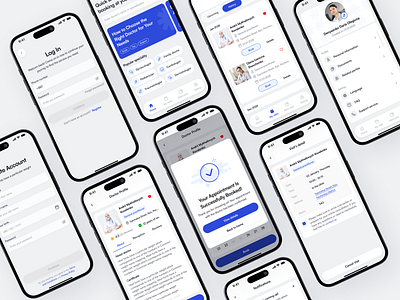 Medical App to find a doctor booking figma medecine medical mobile app mobile app ui ux