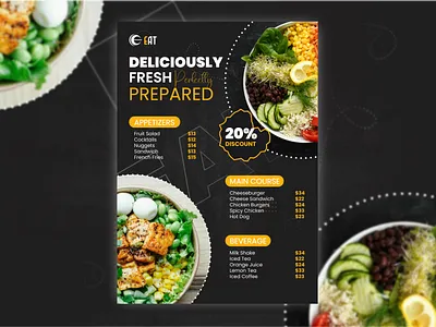 Food Menu Design | Restaurant Flyer design flyer food food menu modern template