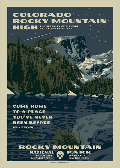 Dream Lake / Silk Screened Print